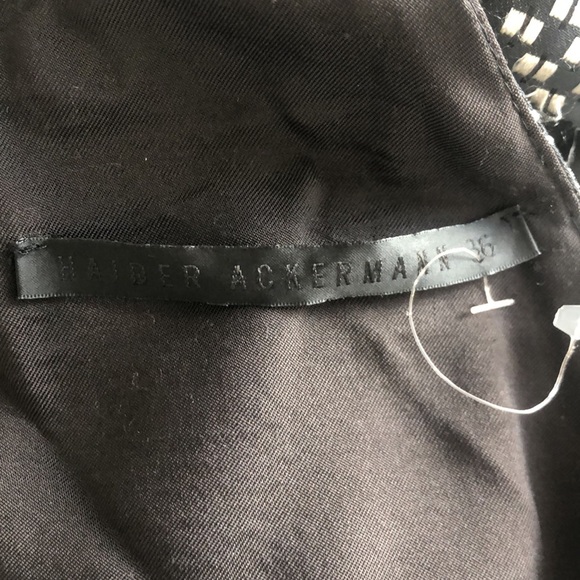 New Haider Ackermann Fall 2013 jacquard weave scarf collar one shoulder blouse - Picture 10 of 14